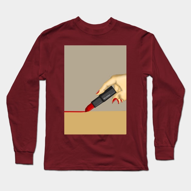 yes Long Sleeve T-Shirt by DELVANIMA ART